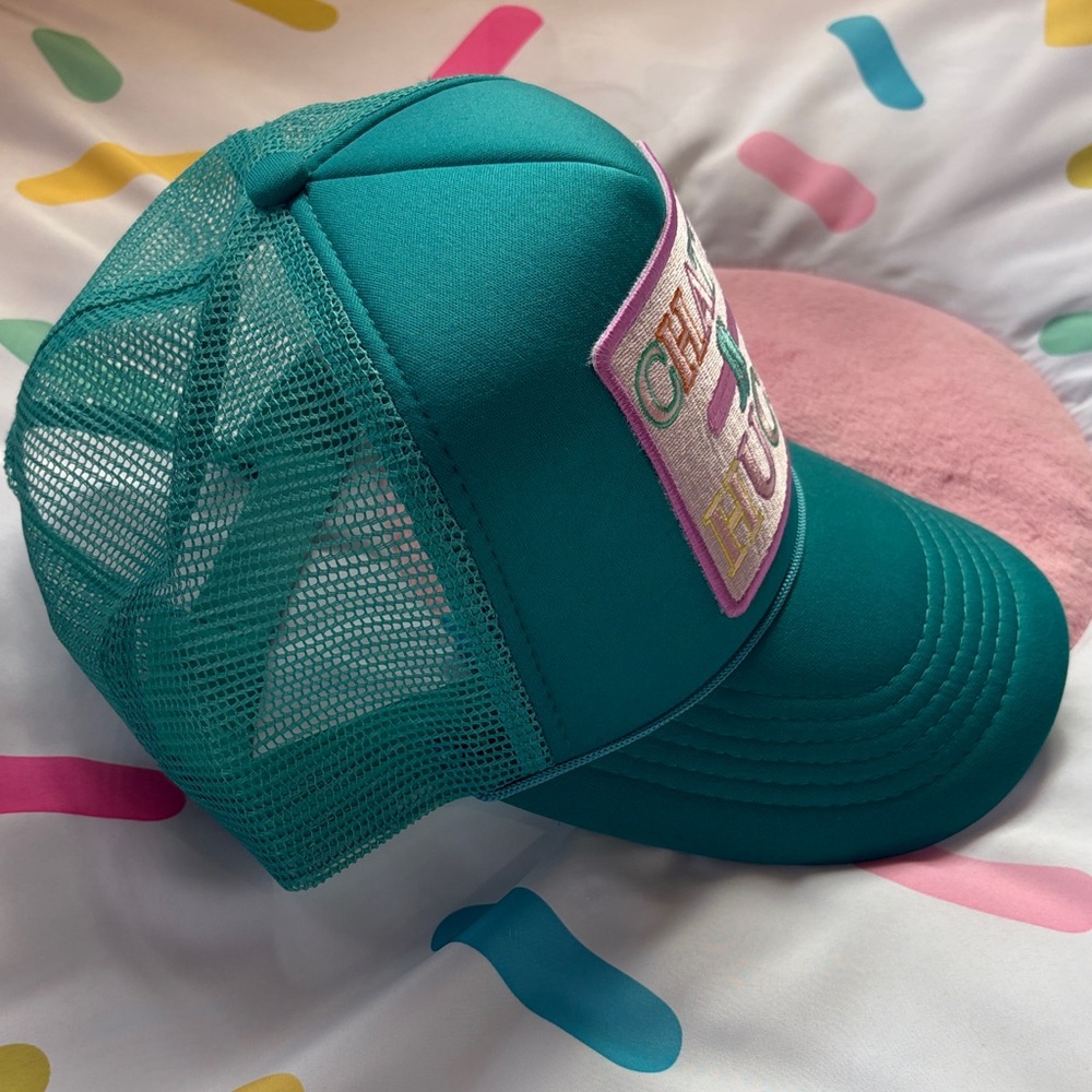 CHATTA HUCCI Teal Trucker Hat - Picture 4 of 5